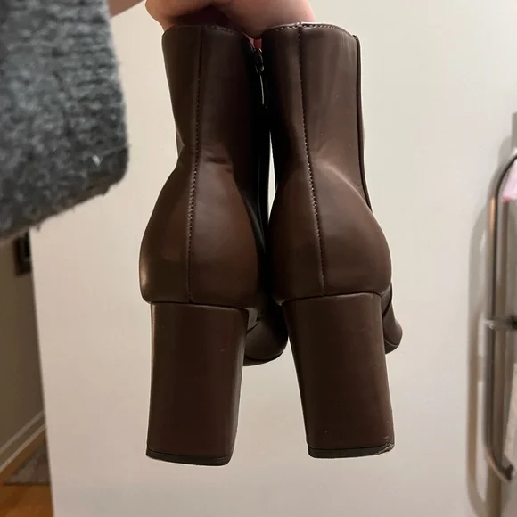 Nine West Chocolate Heeled Boots - Picture 3 of 5